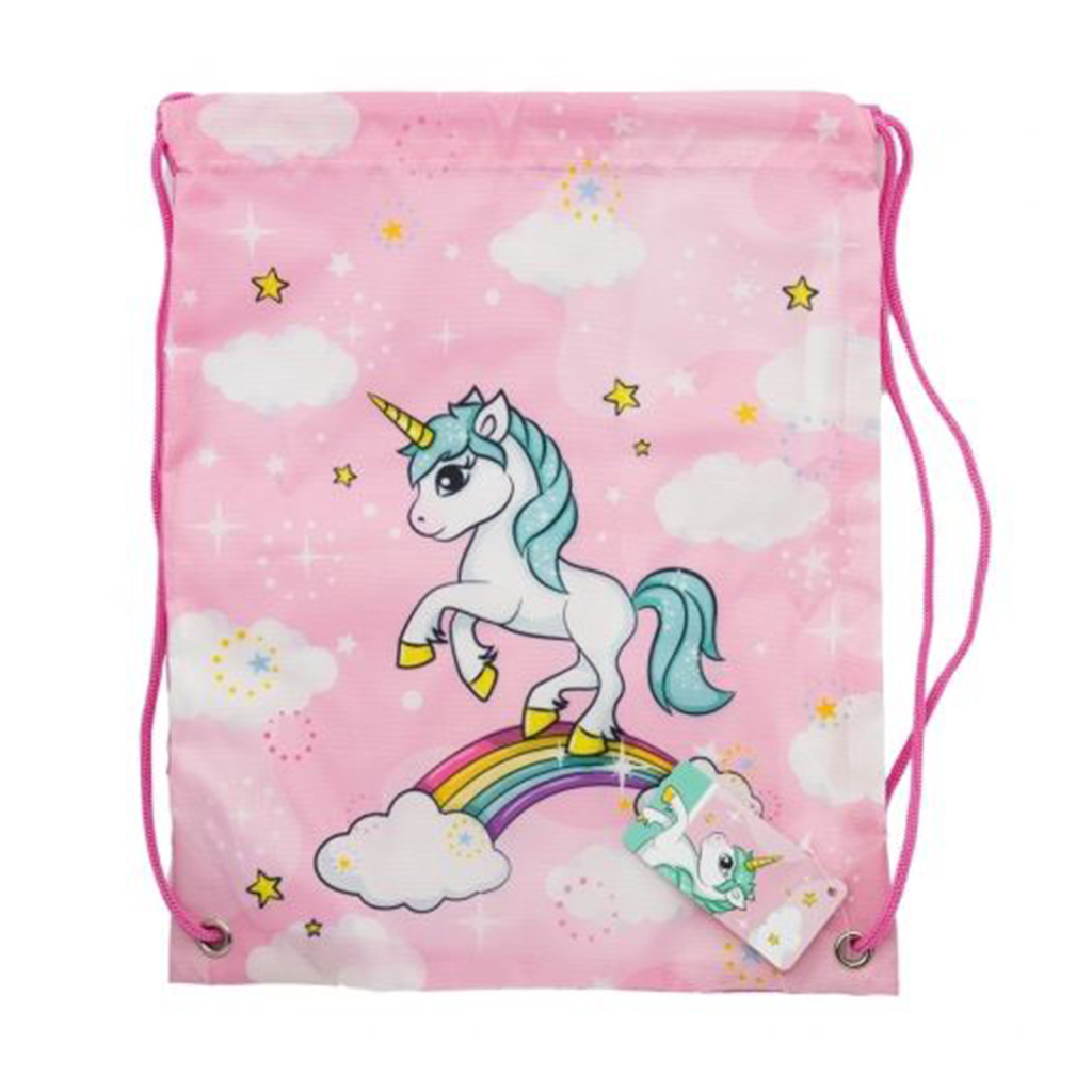 Дитяча сумка для ланч-боксу Stor Unicorn на шнурку, від 3 років, рожева, 1 шт (29054)